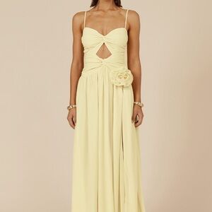 Runaway the label Yellow Maxi Dress